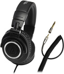 Audio-Technica ATH-M50 with Coiled Cable $122.1 USD Delivered @ Massdrop