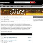 [MEL] Once The Musical All Preview Tickets $69.90 + Ticketmaster Fees (Sep 26-28 Performances)