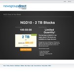 NewsGroupDirect - 2TB Block for $60