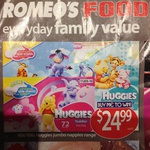 Huggies Jumbo Nappies Range, $24.99 at Romeo's Foodland (SA)