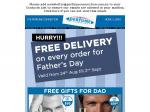 Free Delivery for Father's Day @ Perfume Connection