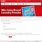 Win 1 of 1000 Packs of Coles Brand Laundry Powder from Coles