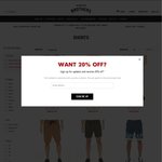 Chino Shorts $12.60 @ Hallenstien Brothers (Chino Shorts @ $18.00 AUD + 30% OFF Coupon Stack)