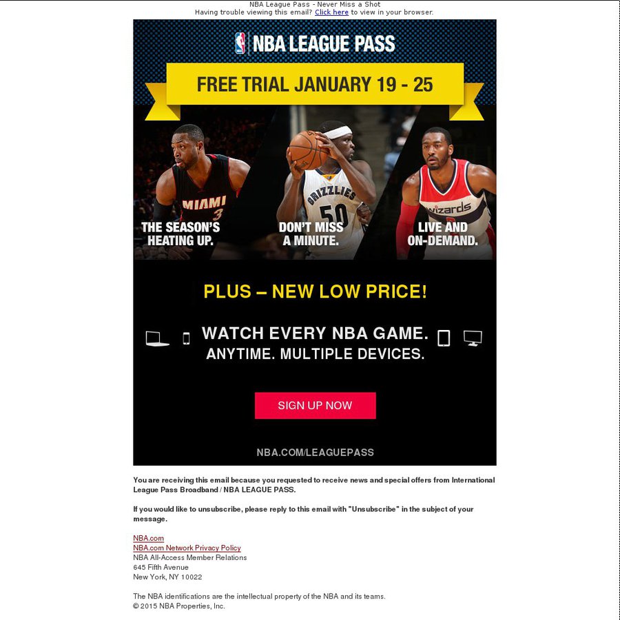 NBA League Pass Free Trial January 19 25 OzBargain   179298x 