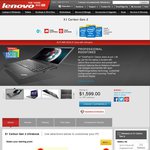 $500 off Lenovo ThinkPad X1 Carbon Gen2 w/ Office Now $2699 (20A7A04YAU) i7 / 256GB SSD / 8GB RAM