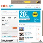 RatesToGo: an Extra 20% off on Hotels