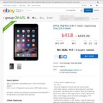 APPLE iPad Mini 3 Wi-Fi 16GB - Space Grey $418 at ebay group buy