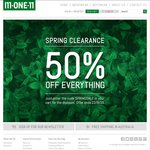 M-ONE-11. 50% off All Mens & Boyswear Online at Mone11.com.au (Free Oz Shipping)