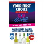 First Choice Liquor - Click Frenzy Savings -12 Bottles of Sav Blanc $79, 3 Bottles of Penfolds $89 + More