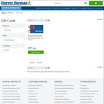 Harvey Norman Gift Cards 5% off (Postage Charges Applies)