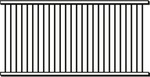 Flat Top Aluminum Fence Panel 2400mm X 900mm $27 (Was $59) @ Bunnings
