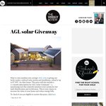 Win a Tailored Solar System & Installation Worth up to $7399* from AGL & The Weekly Review [VIC]