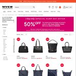 MYER Hump Day Offer 50% Selected Women's Handbags and Wallets TODAY ONLY