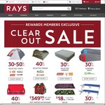 Rays Outdoors 30-60% off, Selected Items