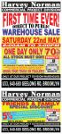 Harvey Norman Clearance Sale - Melbourne only 22/05/10