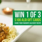 Win 1 of 3 $100 ALDI Gift Cards from ALDI Mum
