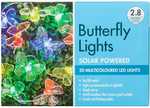 20x Solar Powered Butterfly Lights - 2.8m Long - $3 @ BigW