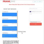 Free SMS Tool from Prank.SMS