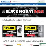 The Good Guys - Black Friday 2016: 15% off Selected Whitegoods & More