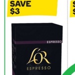 $3 for 10 Pack L'or Nespresso Compatible Coffee Capsules Pods Woolworths