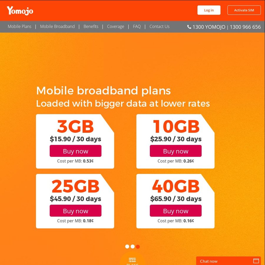 50% off First Month Yomojo Mobile and Mobile Broadband Plans (No Lock ...