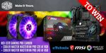Win an MSI X370 Motherboard & Cooler Master RGB Fan Bundle from eTeknix/MSI/Cooler Master