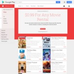 $0.99 One Movie Rental at Google Play