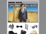 Roger David 20% off all suits!