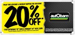 Autobarn 20% off regular shelf price. 13-14th Nov Only. Some exclusions.