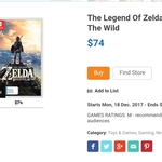 The Legend of Zelda: Breath of The Wild for Switch $74 @ Big W