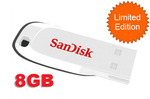 [Soldout] SanDisk Cruzer Blade USB Drive 8GB, Limited Edition White [$15.98 Delivered]