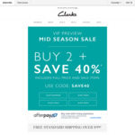 Clarks Shoes - Buy 2 Pairs, Save 40%