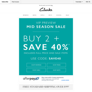 clarks vip sale