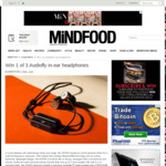 Win 1 of 3 Pairs of Audiofly AF45W Wireless Earphones Worth $89.99 from MiNDFOOD