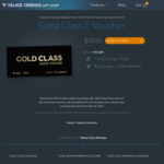 Gold Class E-Vouchers for $30 Each (Normally $42) @ Village Cinemas (No Restrictions, Also Valid at Event Cinemas)