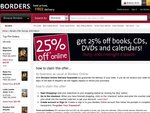 25% off books, CDs, DVDs and calendars - Borders online