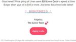 [NSW] $20 off Bar Ume and Ume Burger (Min. $40 Spend), via Liven App