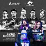 Win 1 of 2 Corsair Peripheral & Team Secret Jersey Prize Packs from Corsair