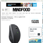 Win 1 of 3 Logitech MX Anywhere 2S Mice Worth $99.95 from MiNDFOOD