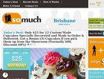 Just $25 for 12 Custom Made Cupcakes and Delivered (Normally $80 Discount 68%) Brisbane G/Coast 