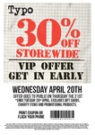 30% off at Cotton On, Cotton On Body & Rubi Shoes Voucher - April 20th