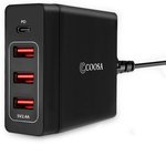 Coosa 4-Port 72W USB Wall Charger with Type-C PD 60W $39.99 + Delivery (Free with Prime / $49 Spend) @ CoosaDirect Amazon AU