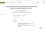 IKEA Business Members Get $100 off for Every $1,000 Spent in a Single Transaction @ IKEA