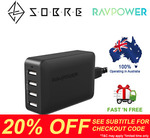 20% off - RAVPower 4 USB Port Wall Charger Charging Station $28.76 Delivered @ SOBRE eBay Store