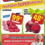 [QLD] Raspberry Punnet $0.99 Each, Fresh Beetroot $0.48 kg @ Northside Discount Fruit Barn (Rothwell)