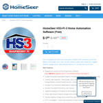 Free HomeSeer HS3 (Pi3) Home Automation Software AD SUPPORTED (Ad-Free Version Normally USD $99)