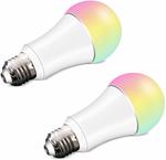 Jinvoo Smart Wi-Fi LED Light Bulb 2 Pack $11.99 + Delivery ($0 with Prime/ $49 Spend) @ Amazon AU
