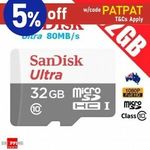 SanDisk Ultra 32GB MicroSD Card - 3 for $14.25 ($4.75 each) + Delivery [$0 with eBay Plus] @ Shopping Square eBay