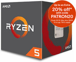 AMD Ryzen 5 2600 $175.20 + Delivery (Free with eBay Plus) @ Futu Online