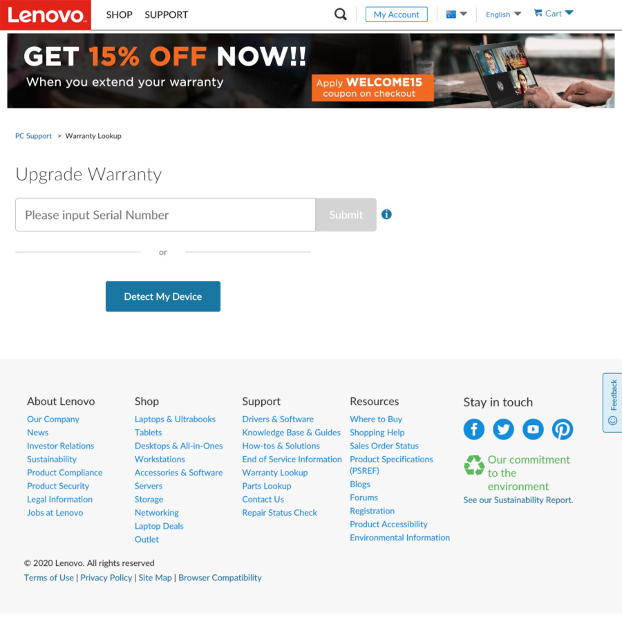 15% Discount on Lenovo Warranty Extensions - OzBargain 15% Discount on Lenovo Warranty Extensions - OzBargain